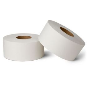 Toilet Tissue Spring Grove White 2-Ply Jumbo Size Cored Roll Continuous Sheet 3-3/10 Inch X 750 Foot