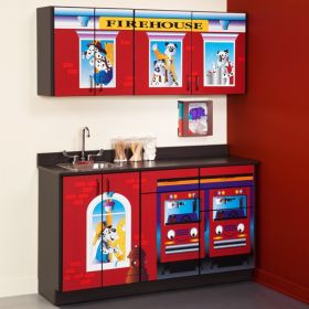 Firehouse Cabinet Wall Mount / Floor Standing Laminate 3 Base Drawers