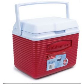Specimen Transport Cooler Rubbermaid Plastic Red / White 10 Quart 5.5 X 7.5 X 10 Inch