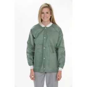 Lab Jacket ValuMax Extra-Safe Olive Green 2X-Large Hip Length Limited Reuse