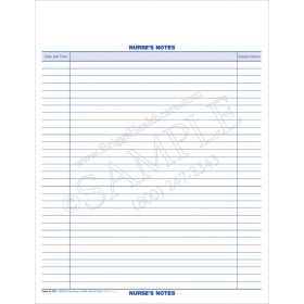 Nurse's Notes for use with Addressograph A-135
