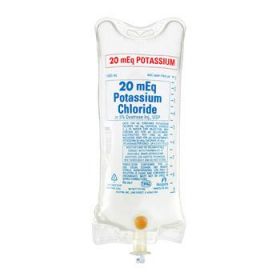 Potassium Chloride in 5% Dextrose Injection Solution, 20 mEq, 1000 mL