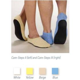 Beige Slip-Resistant Slippers, Adult, Size 7-8