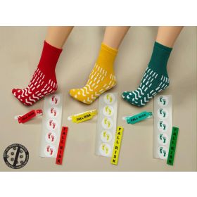 Slipper Socks Safety Footwear with Confetti Tread, Pediatric, Buttercup