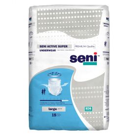 SENI Active Super Disposable Underwear-Moderate/Heavy-Case Quantities, Active-Super-Case-XL