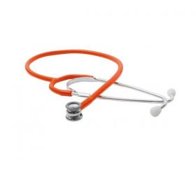 ProScope 676 Dual-Head Stethoscope, Flexible 21" PVC Tubing, 31" L, Infant, Orange