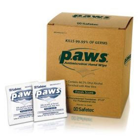 P. A.W. S. Premoistened Towelette, 5" x 8" size, individually packaged
