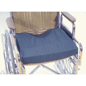 Sit-Straight Coccyx Wheelchair Cushion, Ocean Blue Slipover, 18" x 16"