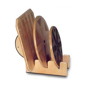 Wood Stand for Rocker and Wobble Board, Holds 3 Wobble Rockers