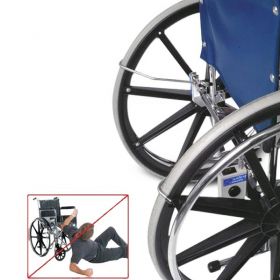 Locking Anti-Rollback Device for 22"-24" Wheelchairs