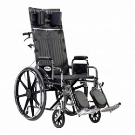 Deluxe Sentra Full Reclining Bariatric Wheelchair with Desk-Length Arms, 22" W