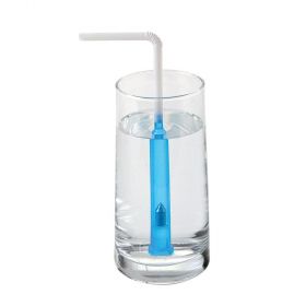 SafeStraw Drinking Straw, Reusable, Blue