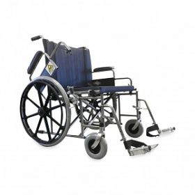 Bariatric Nonmagnetic Wheelchair, 24" Wide