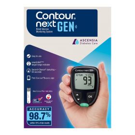 Contour Next Gen Blood Glucose Monitoring System with SmartLight Target Range Indicator, Second-Chance Sampling up to 60 Seconds, and Connection to Contour Diabetes App
