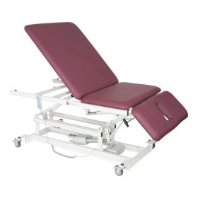 Hi-Lo Three-Section Bariatric Treatment Table, Non-Elevating Center, One-Section Headrest with Contoured Face and Nose Opening, Four Total Lock Casters, 76" L x 34" W x 18" x 37" H, 800-lb. Weight Capacity, ARMAM368PB