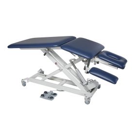 5-Section Hi-Lo Treatment Table with Powered Elevating Center and Adjustable Armrests, 72" L x 27" W x 19"-38" H