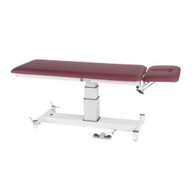 2-Section Hi-Lo Pedestal Treatment Table, 400 lb. (181.4 kg) Weight Capacity, 27" x 76" (68.6 cm x 1.9 m)