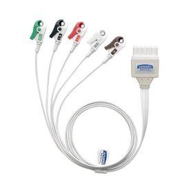 GE Philips Disposable EKG Cable, 5-Lead, 4'