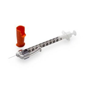 1 mL Tuberculin Syringe with Permanently Attached Intradermal Bevel Needle, 26G x 3/8"