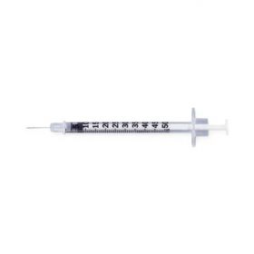 BD Lo-Dose Insulin Syringe with Permanently Attached Needle, 29G x 0.5", 0.3 mL Capacity