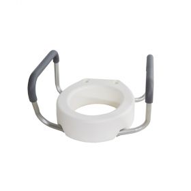  Essential Medical B5083 Toilet Seat Riser w/ Arms-Elongated
