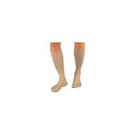 Knee High Vascular Support Stocking,Closed Toe,Size M,Beige,30 - 40 mmHg