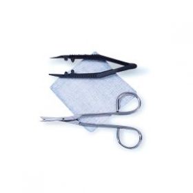 Suture Removal Kit with Littauer Scissors and Posi-Grip Forceps, Sterile
