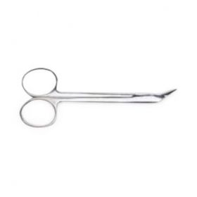 Wire Cutting Scissors, Sterile, Angled, 4.75"