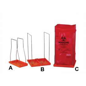 Clavies Biohazard Bag Holder for 12" W x 24" H Bags