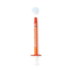 Oral Syringe, Amber, 0.5 mL