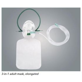 Airlife Oxygen Mask with Vent and Oxygen Bag, Adult