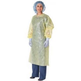 Yellow Isolation Gown, Thumb Loops, Universal