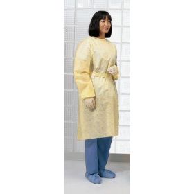 Tri-Layer SMS Fabric Isolation Gown, Yellow, Size XL BXT2101PG