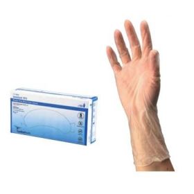 InstaGard Synthetic Exam Gloves, DOTP, Smooth, Clear, Size M, BXT8887DOTP