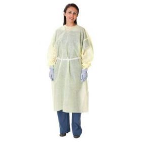 Yellow Isolation Gown with Ties, Universal