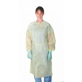 Yellow Isolation Gown with Ties, Size XL