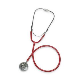 Dual-Head Adult Stethoscope, 22", Red