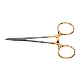 Webster Needle Holder with Tip Protector, Smooth Jaw, Large Ring, Polished, 6"