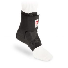Ankle Stabilizer with Speed Lacers, Black, Size S (Men's 8 to 9, Women's 9 to 10)