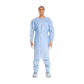 Disposable Full-Back Isolation Gown, Yellow, Size L
