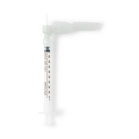 Safety Syringe with Needle, 25G x 1", 1 mL