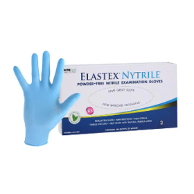 Gloves Exam Elastex Nytrile Powder-Free Nitrile Latex-Free XS Blue Mint 100/Bx
