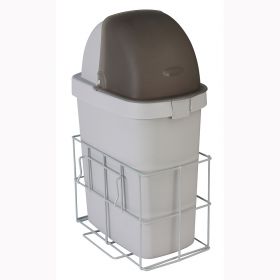 Detecto CAWCWB Waste Bin with Accessory Rail for Whisper Cart