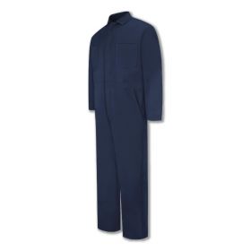 Snap-Front Cotton 100% Coveralls, Navy, Size 54 Long