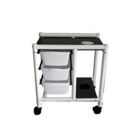 Patented Infection Control Crash Cart with Pull Out Bins