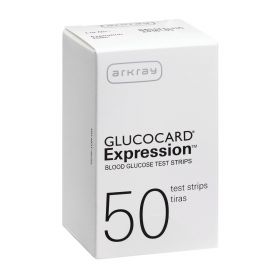 Test Strips for GLUCOCARD Expression Blood Glucose System, 50/Box, 600/Case