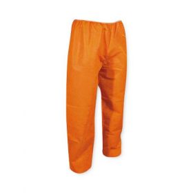 Polypropylene Scrub Pants with No Pockets, Orange, Size L