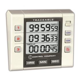 Traceable 3-Channel Alarm Timer