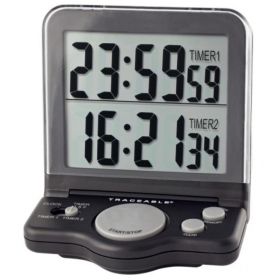 Traceable Jumbo Timer, Black, Stand Up