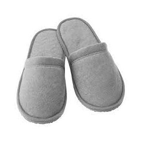 Double-Side Tread Slippers, Gray, Size XL